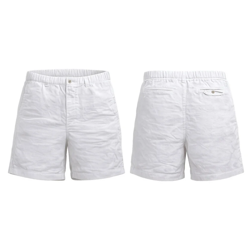 Tommy Bahama Shorts Mens XL White 100% Linen  Elastic Drawstring 10